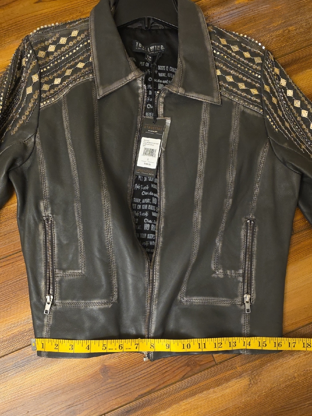 Beaded Leather Jacket Idyllwind - Picture 11 of 11